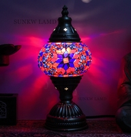Base de lampe de table turque en métal à faire soi-même pour lampe en mosaïque, art déco vintage, lampe de chevet romantique faite à la main