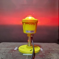 Feu d'obstruction aérien à faible intensité de type FAA L810 avec moyeu inférieur 3/4' pour radar/antenne, 12V
