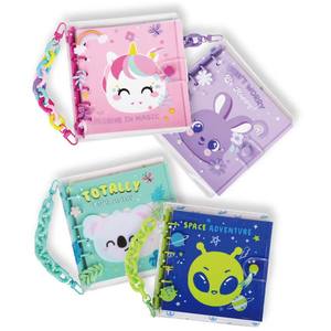Carnet à chaîne en PVC avec motifs d'animaux mignons : Licorne, Lapin, Koala, et designs d'êtres étrangers pour l'école - Product Image 2