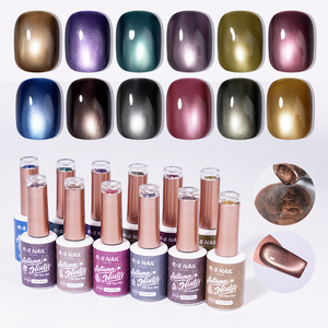 Esmalte de <span class=keywords><strong>Uñas</strong></span> en Gel Magnético R S Nail, Nuevo, 12 <span class=keywords><strong>Colores</strong></span> Otoño-Invierno, 3μm, Efecto Ojo de Gato, Color OEM, 15ml, Sin Hema, Resina, UV - Product Image 1