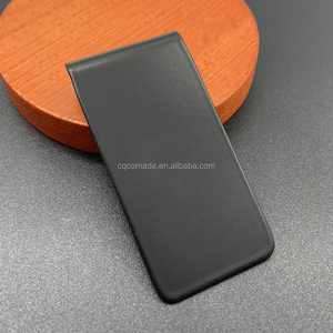 個人彫刻マットブラックメンズウォレットマネークリップカスタムロゴステンレススチールマネークリップ - Product Image 2