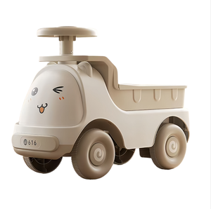 Baby Children's <b>Plastic</b> Ride-On Sliding Car With Music & Lights Battery Powered 4 <b>Wheels</b> for 2-6 Years - Product Image 1
