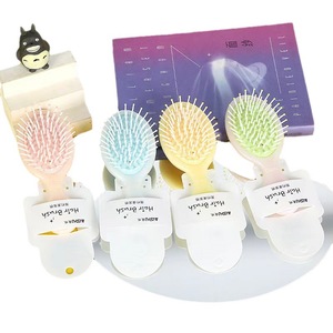 Mohei Scalp Massage <b>Hair</b> <b>Brush</b> 15-20Cm Plastic Cushion Comb For <b>Children</b> Portable With Heat Transfer Printing - Product Image 5