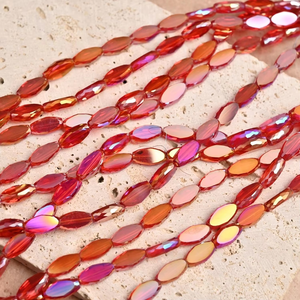 All'ingrosso trasparente ellittica goccia d'acqua 10mm cristallo <span class=keywords><strong>di</strong></span> cristallo perline sciolte per la creazione <span class=keywords><strong>di</strong></span> gioielli e fai da te - Product Image 1