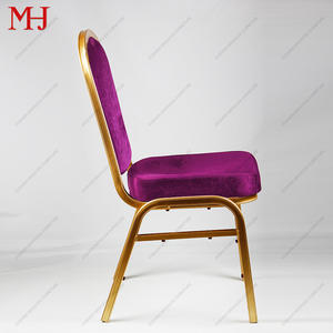 İtalya'nın En Çok Satan Alüminyum İstiflenebilir Kadife Sandalyesi, Düğünler ve Yemek Sandalyeleri İçin Uygundur - Product Image 3