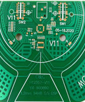 Circuit imprimé FR4 personnalisé avec finition de surface OSP, épaisseur 1,5 mm, 1OZ de cuivre, circuit de contrôle LED RGB pour éclairage de scène