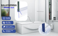 Custom Waterdichte Douchestrips Pvc Glas Douchedeur Bodem Afdichting Strip