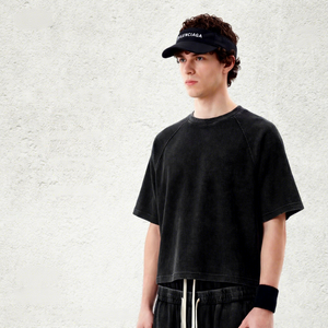T-shirt Homme de Haute Qualité en Gros Personnalisé 100% Coton Vierge Coupe Ample et Épaisse Style Streetwear Décontracté - Product Image 1