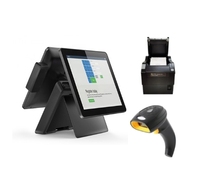 Micropos elegante 15 pulgadas pos restaurante minorista impresora de facturación pos máquina India sistema POS para tienda minorista