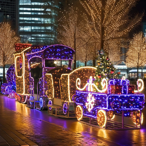 Toprex Commercial Large LED <span class=keywords><strong>Train</strong></span> Motif Light IP65 Système d'éclairage décoratif étanche pour parcs à thème et installations sur les places - Product Image 5