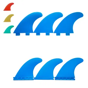 Nylon di alta qualità + 30% fibra di vetro single tab plastica Tri Set pinne per tavola da surf