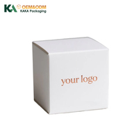 Caja de Cartón Blanca de Lujo Personalizada de Fábrica, Caja de Regalo Cuadrada para Perfumes, Cosméticos, Velas, Cremas, al por Mayor, por KAKA