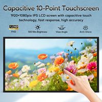 Nuevo Monitor Industrial con Pantalla Táctil Capacitiva de 32 Pulgadas, 500 Nits de Alto Brillo, Relación de Aspecto 16:10, Negro, 3 Años de Garantía, con Altavoces Integrados