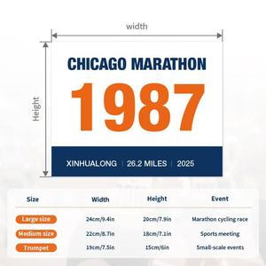 Disposable Waterproof <b>Tyvek</b> <b>Paper</b> Race Bib Numbers Full Color Printing Environmental Friendly Custom Logo Custom Color Size for - Product Image 6