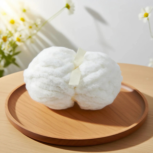 Jumbo Chenille Chunky Chunky Velours <span class=keywords><strong>Coton</strong></span> Crochet Épais pour Sacs à Tricoter Chenille Fil 100g 6mm Fil - Product Image 6