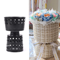 Vente en gros de fournitures florales, emballage de fleurs fraîches, base pour bouquet, moules pour conteneur d'arrangement de fleurs en plastique