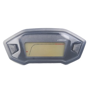 Motorcycle LCD Instrument Panel Tachometer Fuel Gauge 12V Odometer Digital Display Black ABS <b>Plastic</b> Front Mount - Product Image 5