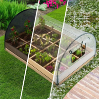 Jardinière en bois de taille personnalisée pour l'extérieur, couverture de serre, lit de jardin surélevé pour usage domestique