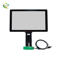 Kit d'écran tactile capacitif projeté multi-touch de 15,6 pouces avec interface USB I2C transparente pour distributeur automatique