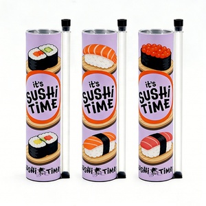 Biodegradable Food Safe Push Pop up <b>Container</b> Custom Cylinder Paper Tube Box Food Grade Sushi Roll Cake Dessert Packaging - Product Image 4
