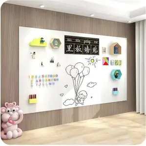 Custom Magnetic Dry Erasable Whiteboard Roll With Self Adhesive Mounting Back Magnetic Whiteboard Film For School