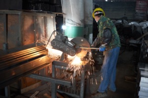 Luz almacén estante de la plataforma de almacenamiento plegable de Metal bolsos gafas de juguete naranja occidental azul Auto OEM personalizado de acero - Product Image 6