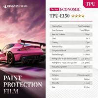 Film de protection de peinture (PPF) transparent en TPU auto-cicatrisant, hydrophobe, économique, anti-rayures, anti-UV, 7,5 mil, OEM, direct usine
