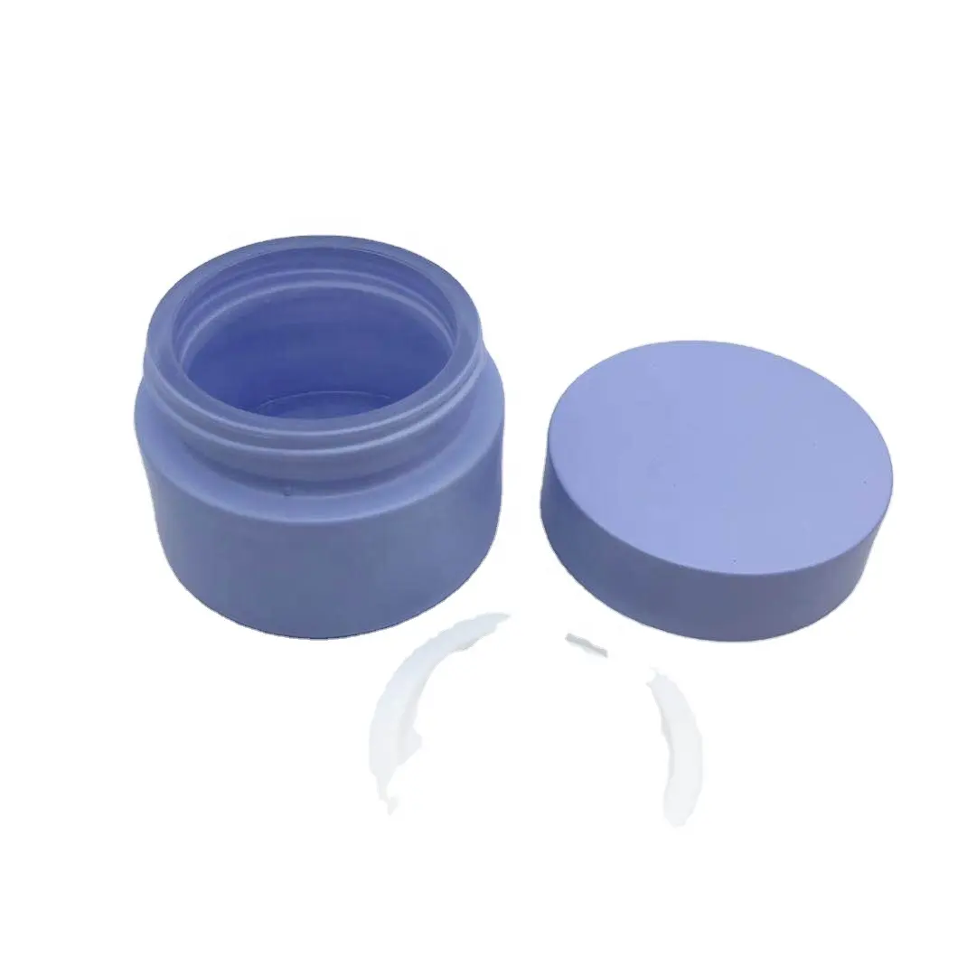 Glas Kosmetik Creme Glas Glas Gläser Hersteller mit Nachfüll schale Kosmetik glas 30g 100g 120g 250g umwelt freundlich blau klar rund