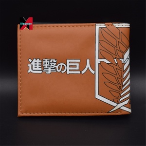 Attack on Titan Shingeki No Kyojin Cartoon Men PU Cartera corta de cuero con tarjetero Monedero - Product Image 4