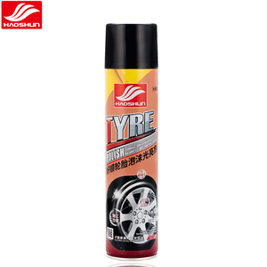 HAOSHUN <span class=keywords><strong>Espuma</strong></span> Abrillantadora para Neumáticos sin Enjuague de 650 ml, Aerosol Inodoro con Aspecto Húmedo, Pulimento para Limpieza de Automóviles, Resistente a la Oxidación, 12 Piezas/Caja, Listo para Usar - Product Image 1