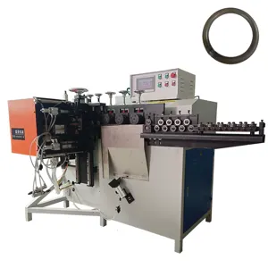 Automatic ring forming and welding machine