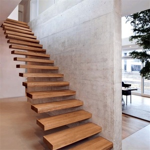 DAIYA USA <span class=keywords><strong>Tapis</strong></span> <span class=keywords><strong>d</strong></span>'<span class=keywords><strong>escalier</strong></span> flottant en chêne avec garde-corps en verre trempé - Product Image 5