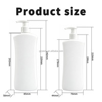 Bouteilles de lotion personnalisées de luxe en HDPE vides de 400 ml et 600 ml avec pompe distributrice, vente en gros pour emballages cosmétiques de lotion corporelle