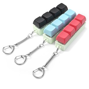 Precio de fábrica, ¡superventas en TikTok! Llavero mecánico de 4 teclas, Fidget Clicker, botón de tecla, llavero antiestrés, juguetes para aliviar el estrés. - Product Image 4