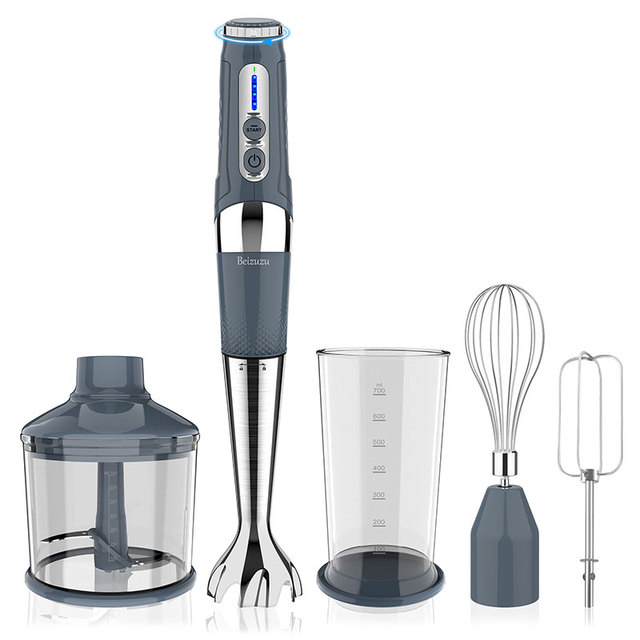 Mini 4 in 1 Cordless Hand Fresh Juice Blenders Professional Immersion Electric Kitchen Hand Blender Portable