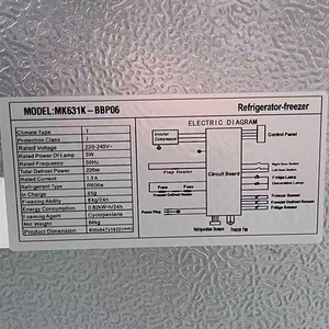 Y 476L frigoriferi apparecchiature di refrigerazione altre parti di scambio termico contenitore refrigerato prezzo congelatore commerciale francese - Product Image 5