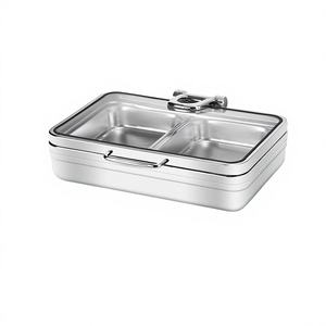 เตาปรุงอาหารทรงสี่เหลี่ยมหรูหรา แบบช่องเดียว/สองช่อง รุ่น LT-350 ไม่มีแผ่นทำความร้อน ใช้ร่วมกับเตาแม่เหล็กไฟฟ้า - Product Image 1