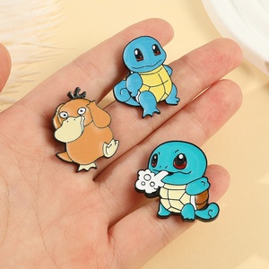 Broches y insignias decorativas de metal con temática animal: <span class=keywords><strong>Kodak</strong></span>, Duck, Squirtle, Kirby, Bulbasaur, chapados, grabados e impresión digital - Product Image 4