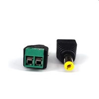 Haute qualité 12V DC 5.5*2.1/5.5*2.5mm CCTV vis prise d'alimentation mâle à femelle connecteur pour LED accessoires moniteur