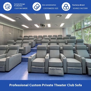 Fabricant de canapé de cinéma à domicile haut de gamme en tissu moderne pour club privé Villa visionnage de salle de cinéma audiovisuel - Product Image 5