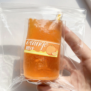 Jouet Squishy Populaire en TPR en forme de Sac de Jus de Fruits ou de Soda, Anti-stress, Cadeau pour Enfants et Adultes, Idéal pour les Farces entre Amis - Product Image 3