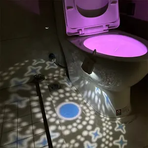 Hareket aktif tuvalet led ışık LED tuvalet kase gece ışık kapalı ışıklar elektrik olmadan