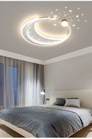 Plafonnier LED moderne et simple en acrylique, effet ciel étoilé, pour chambre et salon, à intensité variable