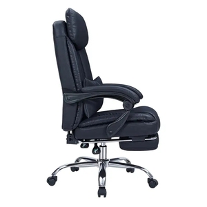 Chaise de bureau de direction à dossier haut, confortable et de qualité, avec roulettes en nylon, couleurs OEM, en cuir PU - Product Image 4