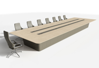 Tables et chaises de conférence modernes ajustables pour bureau, hôtel, salle de réunion et de conférence, table de bureau en bois