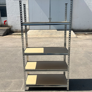Multilayer Steel Storage Rack 4 Layer <b>Adjustable</b> Galvanized Black <b>Shelf</b> Addition - Product Image 3