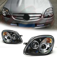 Feux avant LED DRL améliorés pour SLK R170 1996-2003, clignotants, ensemble de phares modifiés, accessoires automobiles pour Benz