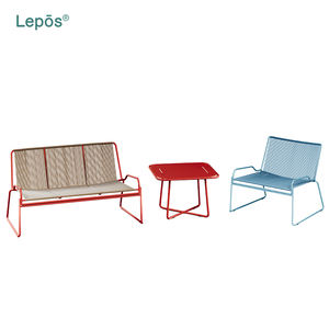 Mesa de Centro de Acero Inoxidable 201 de Grado Comercial de Alta Calidad, Ideal para Decoración de Patio, Jardín y Terraza de Villa - Product Image 5