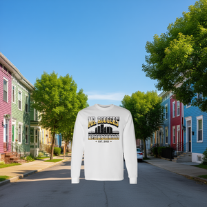 Camiseta de Manga Larga con Estampado de Serigrafía Mr. Rodgers Neighborhood, Cuello Redondo, Unisex, Diseño Promocional para Adultos, Hecho en China - Product Image 3