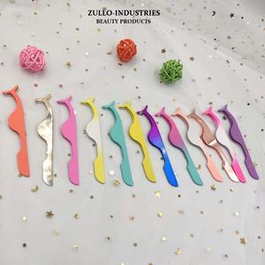 Pinzas de Acero Inoxidable para Extensión de Pestañas con Logotipo Personalizado al por Mayor, Herramienta de Belleza de Marca Privada, Aplicador, Modelo Zullo Industries - Product Image 2